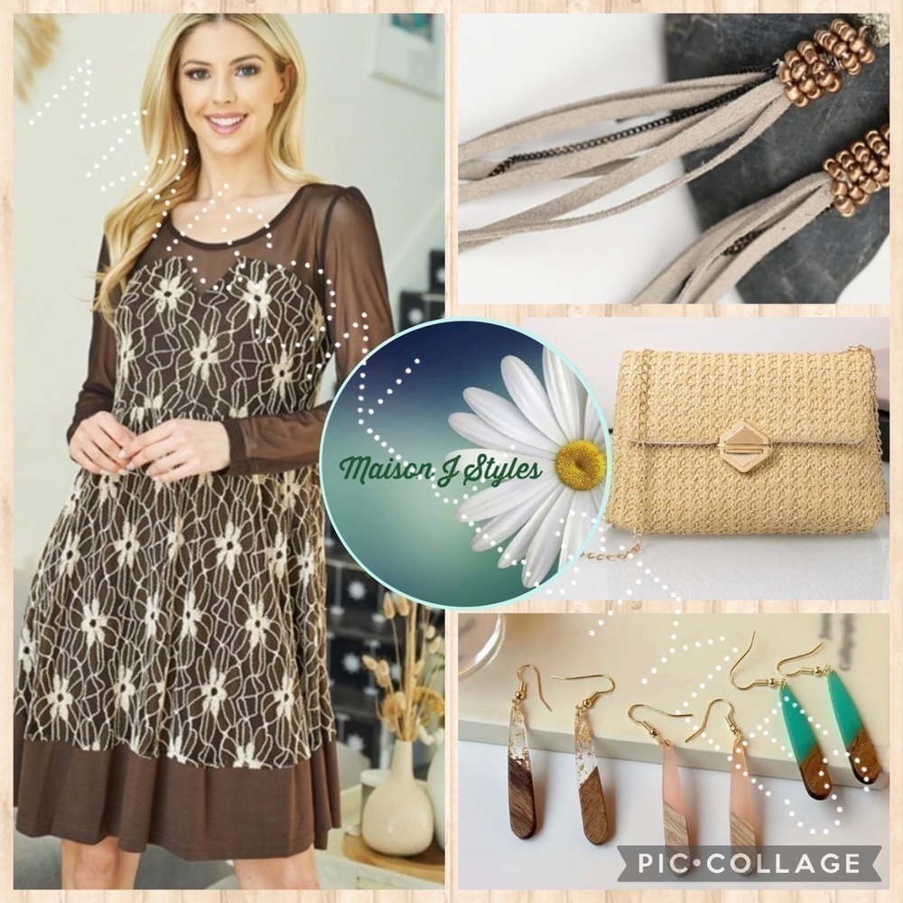 🔜 COMING SOON! New arrivals! Dresses jewelry straw bags and more! Boho spring
